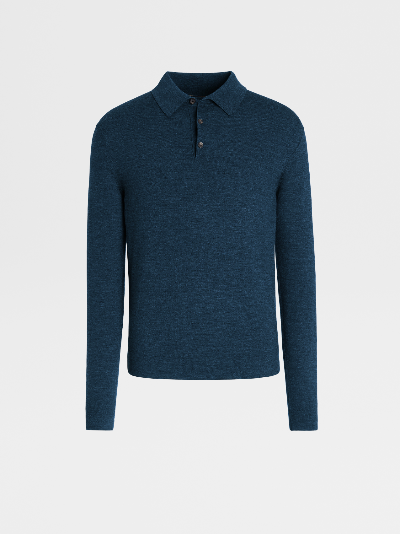 Teal Blue 12milmil12 Wool Knit Polo